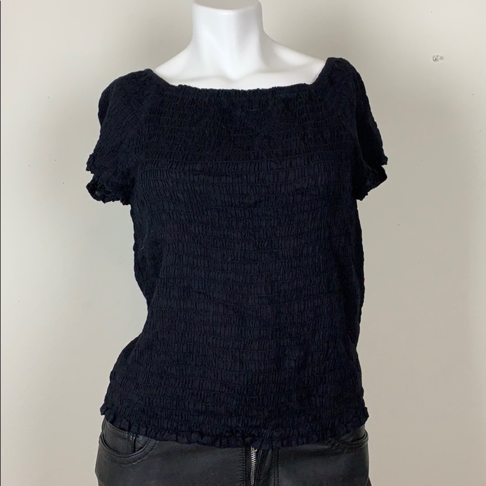 Women’s XL stretch rayon black shirt